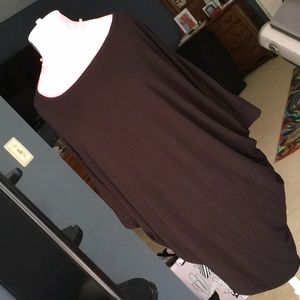 Joe fresh asymmetrical black top.